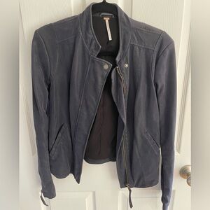 Free People Women's Navy Jacket Size 6